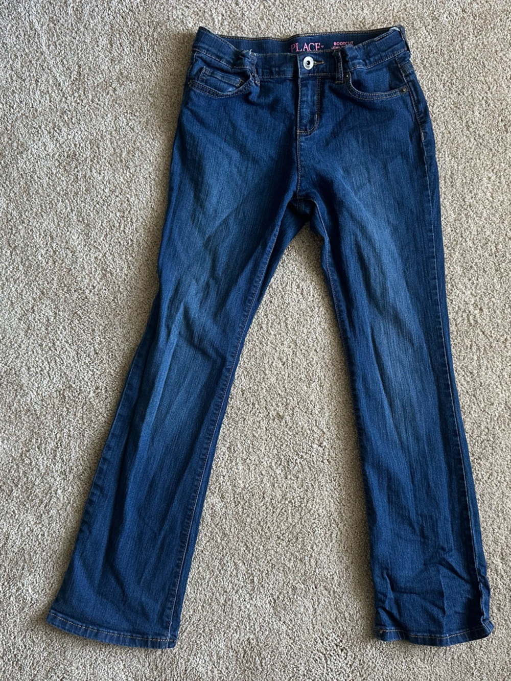 The Children's Place Dark Blue Bootcut Jeans for Girls